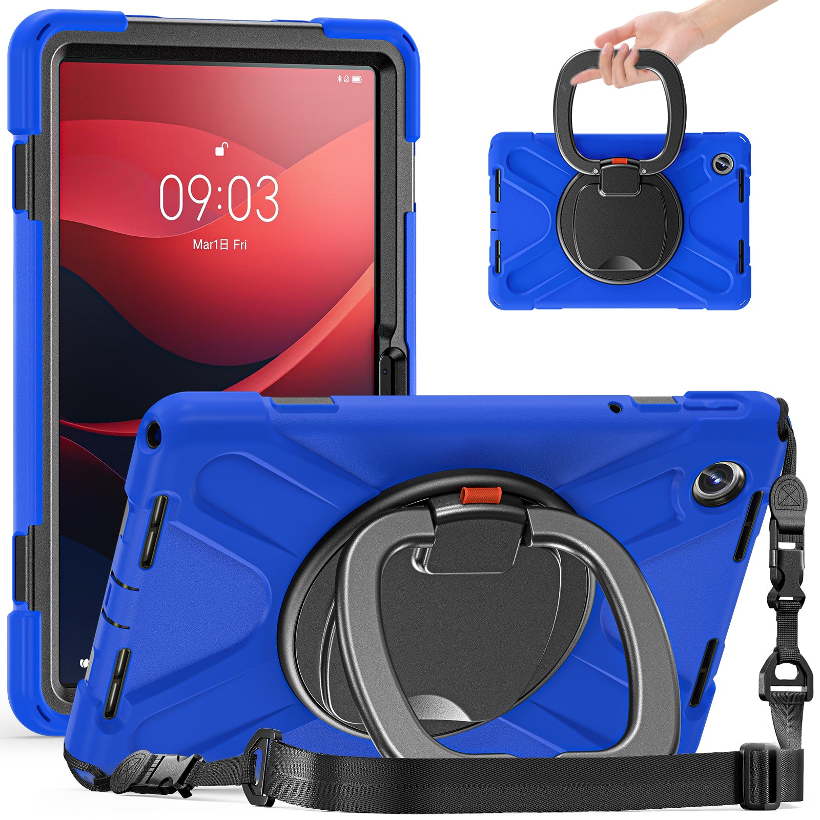 For Lenovo Tab M11 / Xiaoxin Pad 11 2024 TB-330FU 331FC Kickstand Case Tablet Cover with Shoulder Strap For Lenovo Tab M11 / Xiaoxin Pad 11 2024 TB-330FU 331FC Kickstand Case Tablet Cover with Shoulder Strap